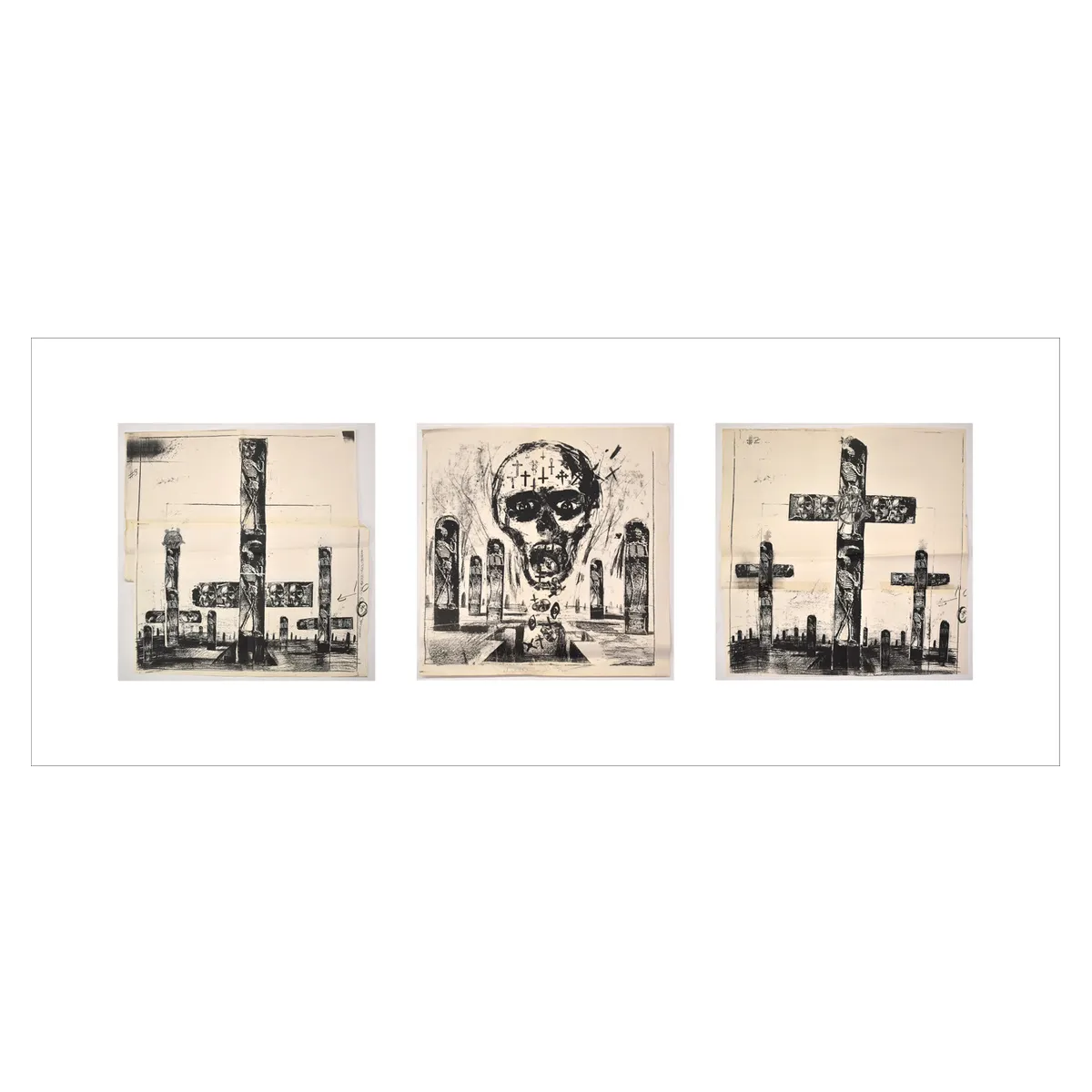 Seasons In The Abyss Album Art Concept Tryptic