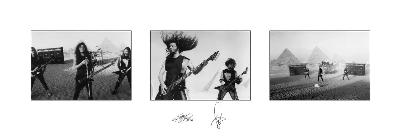 Seasons In The Abyss Video Shoot Photo Triptych