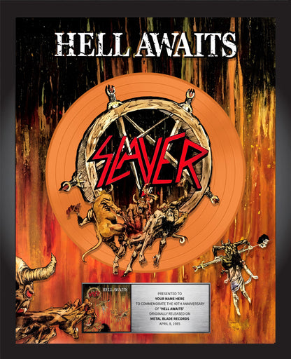 Hell Awaits 40th Anniversary Plaque