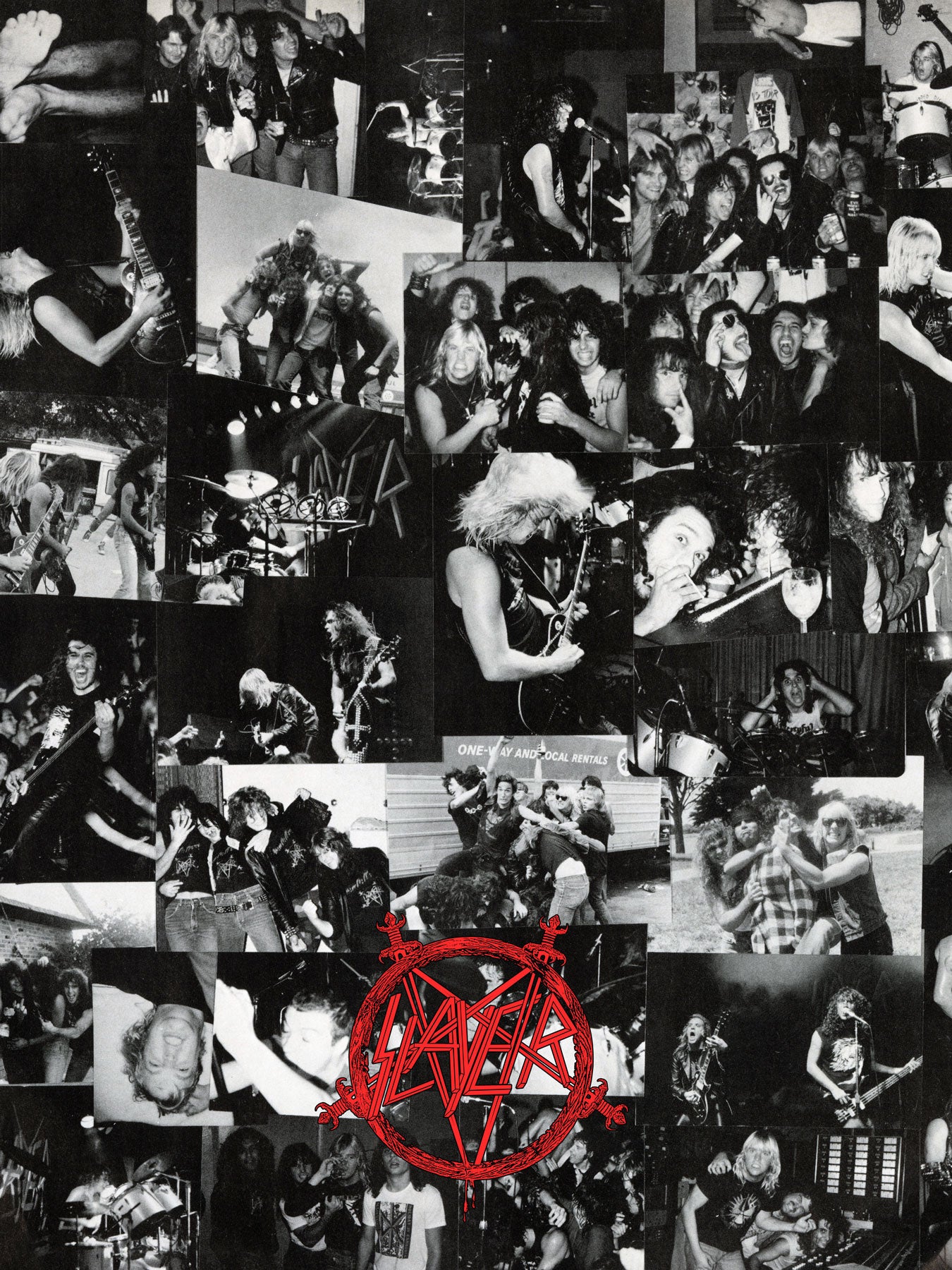 Hell Awaits Photo Collage Art Print