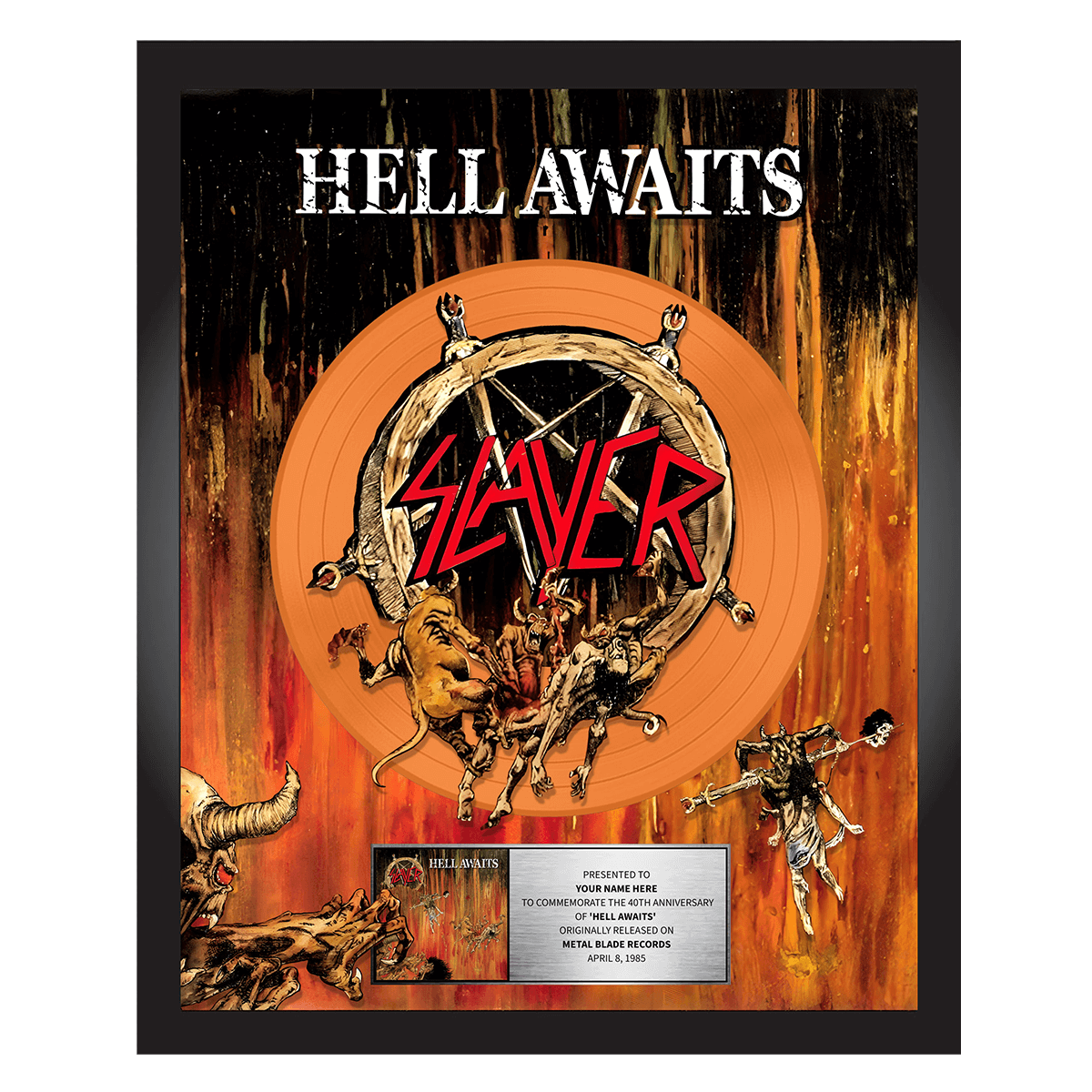 Hell Awaits 40th Anniversary Plaque