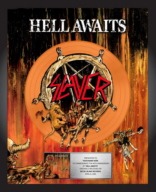 Hell Awaits 40th Anniversary Plaque