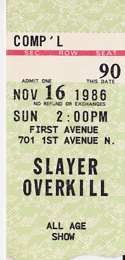 LIVE ASSAULTS: MINNEAPOLIS 1986