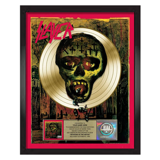 Seasons In The Abyss Album Plaque