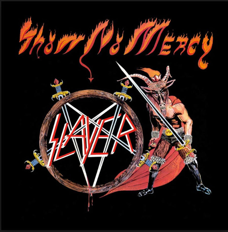 Portada oficial de Show No Mercy, de Slayer, publicada en 1983