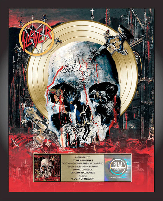 South of Heaven Album Plaque